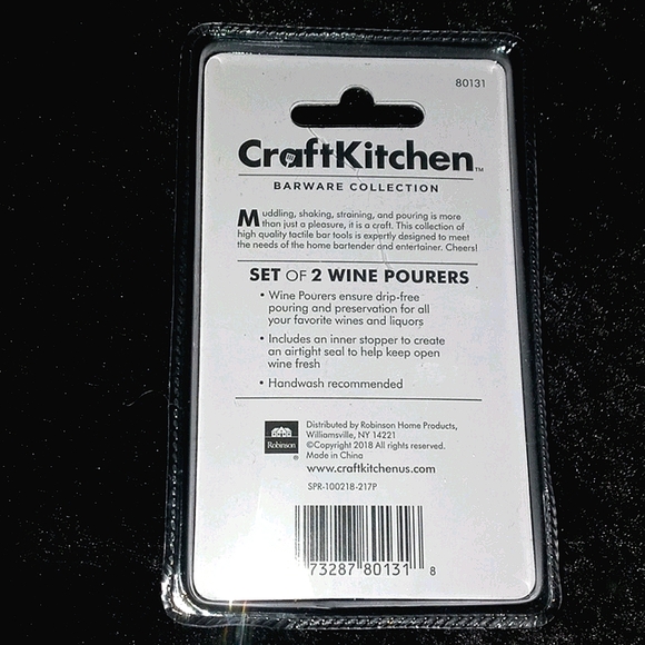 Set of 2 Wine Pourers - Picture 2 of 2